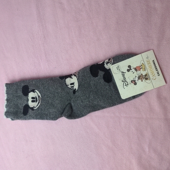 Calzedonia Disney Mickey Mouse Wool and Cashmere Gray Socks - Picture 1 of 3